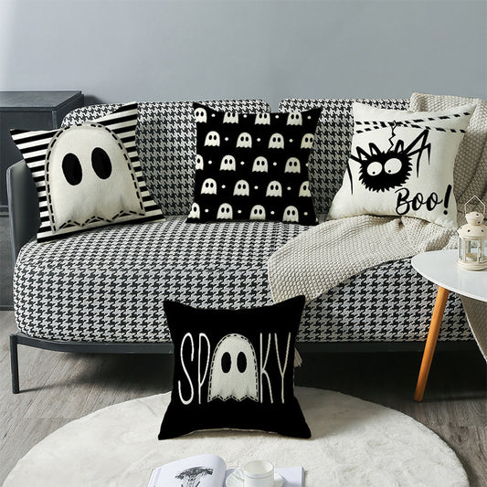 Funda de cojín de lino HALLOWEEN